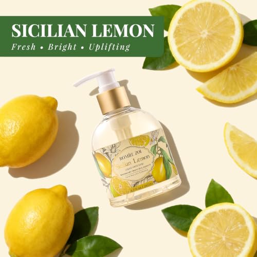 Image of ROMIIE ZOI Liquid Hand Soap, Lemon, 260ml /8.7fl.oz | With Gift Box, Gentle cleansing, nourishes skin without drying