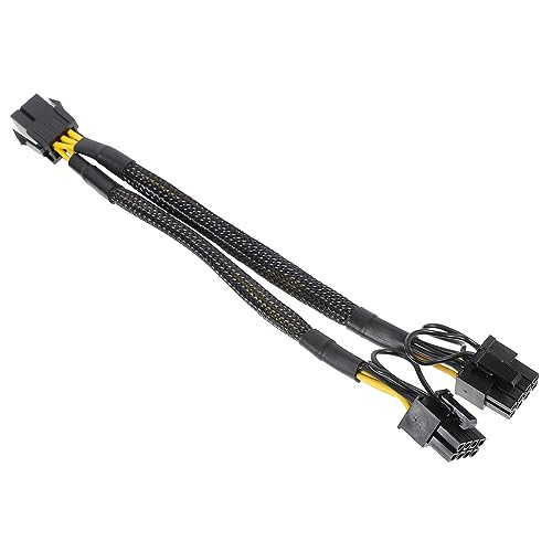 Cable de extensión de alimentación de doble PCIe para tarjeta gráfica en ampliaciones de PC 3 piezas