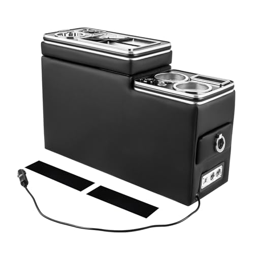 3.Dispositivo: La parte anteriore della console centrale è dotata di doppi portabicchieri, portacellulare, cassetto anteriore e dispositivo di illuminazione. La parte posteriore è dotata di doppi portabicchieri, vano portaoggetti con coperchio scorrevole.