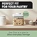 Bop Top Airtight Food Storage Containers with Lid 28 oz | Kitchen Canister Sets | Air Tight Pantry Container | Pop Top Dry Food Storage Containers for Snacks, Sugar, Flour, Baking, Cereal, Pasta