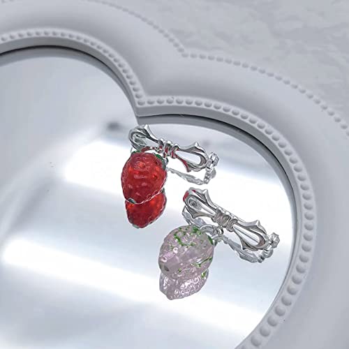 Broche pendentif aux fraises accessoire robe et écharpe - 2
