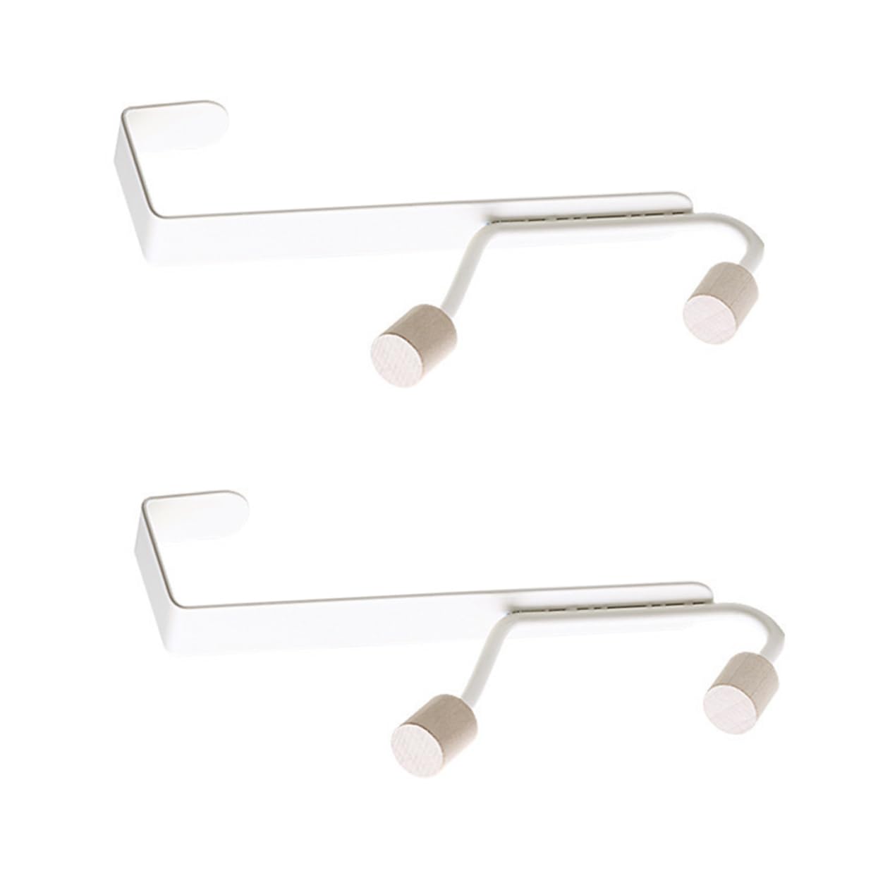 NAMOARLY 2pcs Shelf Brown Paper Bag Insulated Over Door Towel Rack para Colgar Bolsos Cabinet Door Hooks Towel Racks for Bathroom Door Spiked Rug Casters Over Door Hanging Hooks Iron White