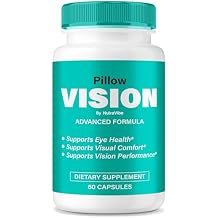 تركيبة Pillow Vision Advanced Clear Eyes، كبسولات Pillow Vision بمكونات طبيعية | العناية بالعيون من PillowVision، إمداد لمدة 30 يومًا لرؤية وبصر صحيين، 60 كبسولة سهلة التناول