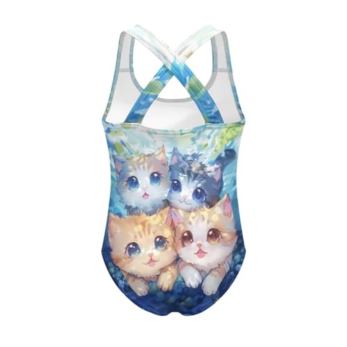 Kids One Piece Swimsuit for Girls 5-14 Years Old Pretty Secure and Comfortable2