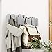Umbra Sticks Wall-Mounted Coat Rack Rail Hook with 5 Retractable Pegs – Modern, Space-Saving Storage Organizer, Grey