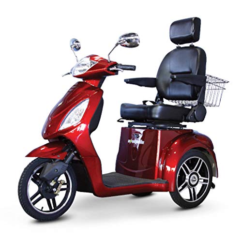 Ewheels Ew-36 Elite Recreational Electric Mobility Scooter for Adults with Electromagnetic Brakes Red