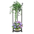 Metal Plant Stand 3 Tier Indoor Outdoor, Plant shelves Tall Corner Flower Pot Holder Stands Multiple Plants Rack for Patio Balcony Living Room Office Tiered Plant Table, (White)