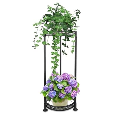 Metal Plant Stand 3 Tier Indoor Outdoor, Plant shelves Tall Corner Flower Pot Holder Stands Multiple Plants Rack for Patio Balcony Living Room Office Tiered Plant Table, (White)