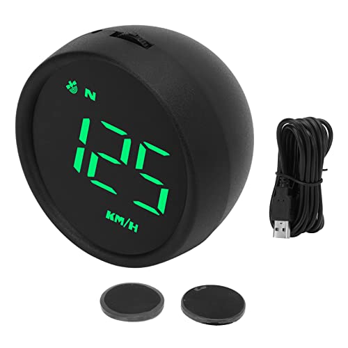 Universal GPS Speedometer, 2.6in HUD Display Multiple Function Overspeed Fatigue Driving Reminder Fit for Car Motorcycle SUV Van RV Bus(White)