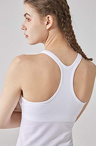Image of sphinx cat Yoga Racerback Tank Top for Women with Built in Bra,Women's Padded Sports Bra Fitness Workout Running Shirts