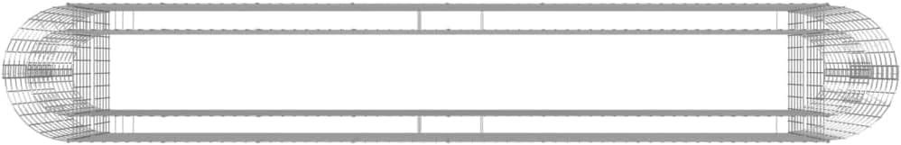Gabion Raised Bed Galvanized Iron 129.9"x19.7"x39.4",Large Galvanized Gabion Raised Bed for Garden and Patio Landscaping Gardening Pots & Planters