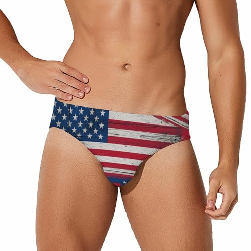 Breathable Men's Swim Briefs Chlorine-Resistant Swimwear for Competitive Pool & Surfing