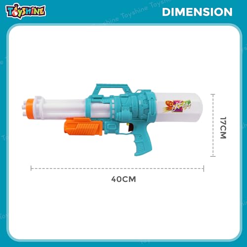 Image of Toyshine 400ml Tank Capacity Long Range High Air Pressure Spray Water Gun for Summer Swimming Pool Party Holi Water Toy Gun for Girls Boys Kids 3+