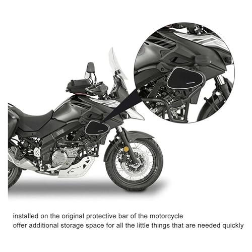 Bolsas herramientas marco motocicleta Suzuki V-Strom DL650 DL1000 asiento resistente 4