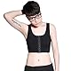 BaronHong Front 3 Row Hook Elastischer, atmungsaktiver Brustbinder Tomboy Trans Lesbian (schwarz, M)