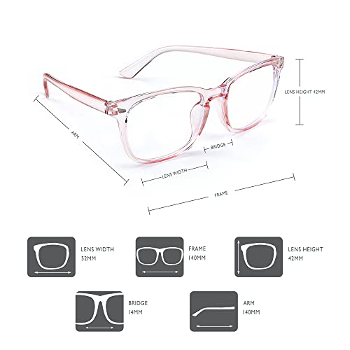 Image of 2 Pack Blue Light Glasses for Women and Men - Computer Glasses
