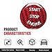 Hugwits Push Start Button Cover, 26mm Hard Carbon Fiber Start Stop Button Cover, Scratch-Proof Engine Start Stop Button Covers, Universal for Most Cars SUVs (Red)