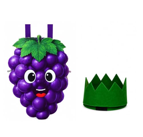 Image of Raj Costume Kids Fruit & Vegetable Fancy Dress Costume | Soft Felt Fruit and Vegetable Cutout Costume for Boys & Girls | School Annual Function