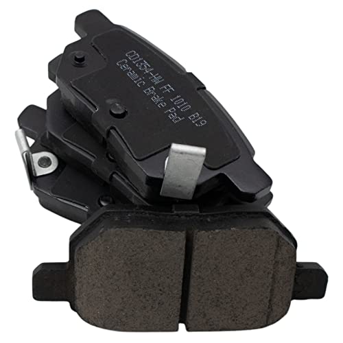 Image of TRQ Rear Brake Pad and Rotor Set Ceramic Compatible with 2010 Toyota Matrix