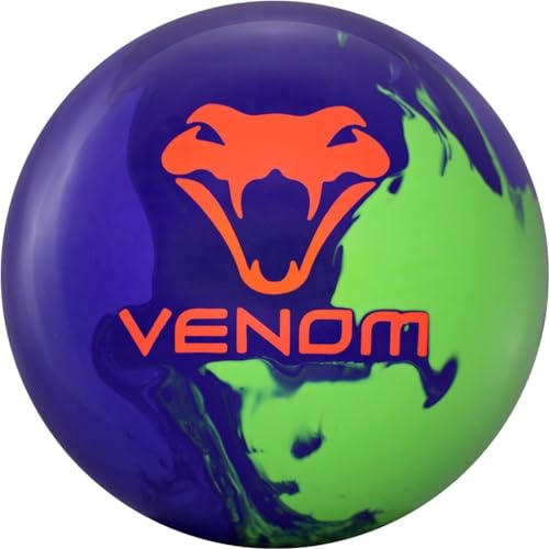 Bowlerstore Products Motiv PRE-DRILLED Venom EXJ - Dark Purple/Purple/Green 14lbs