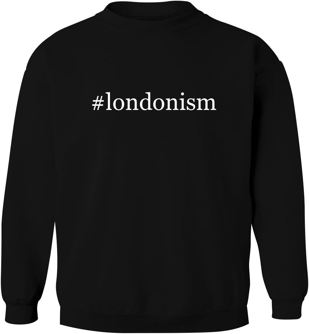 #londonism - Men's Hashtag Soft Graphic Crewneck Sweatshirt