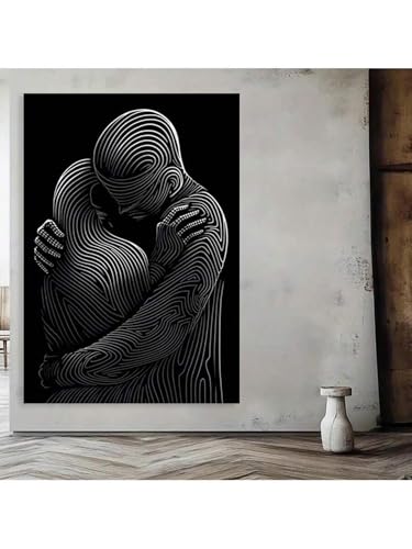 Toile murale abstraite lignes corporelles peinture esthétique 30x40 - 2