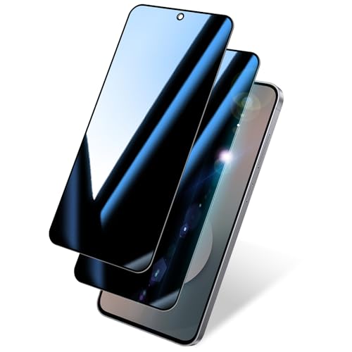 BSUWIN 2 Pack Privacy Screen Protector for Samsung Galaxy S25 FE |Tempered Glass Anti-Scratch 9H Hardness & Easy Installation