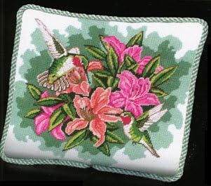 Alice Peterson Hummingbirds and Lilies Needlepoint Kit