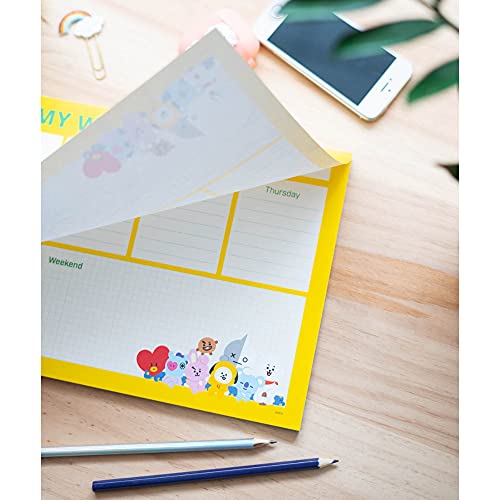 Erik® A4 Weekplanner BT21 -Bureauplanner met 54 afscheurbare vellen - Image 5