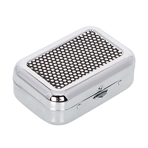 Image of 1PC Mini Compact Portable Ashtray, Stainless Steel Table-top Ash Tray, Creative Fashion Personality Small Car Ashtrays with Lid for Outdoor Travelling Camping