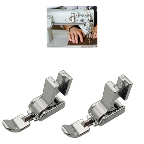 Pie prensatelas para cremallera, 2 piezas para máquina de coser miniatura 7