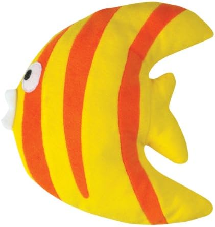 Grriggles 9-1/2-Inch Reef Chief Dog Toy, Yellow