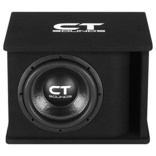 Image of CT Sounds Single 10 inch 1300W Loaded Tropo Series Ported Car Subwoofer Box - TROPO-1X10D2