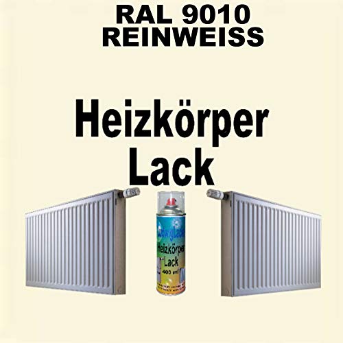 LudwigLacke Heizkörperlack Spray RAL 9010 REINWEISS 400 ml