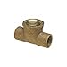Reducing Tee, Cast Bronze, C x C x FNPT