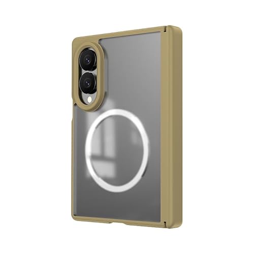 CYBERGARAGE�E�݊��i Galaxy Z Fold8 �Ή� �P�[�X �ϏՌ� �J�o�[ �܂肽���݌^ �����K���X�t�B�����t�� Qi�[�d ���C�����X�[�d�Ή� �t�H�[���h8 �������(�S�[���h) [���s�A���i]