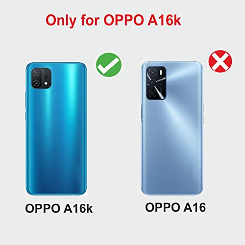 Image of Compatible with Oppo A16e / Oppo A16K Flip Cover | Leather Finish | Inside Pockets & Inbuilt Stand | Shockproof Wallet Style Magnetic Closure Back Cover Case