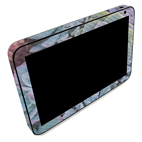 Image of MightySkins Carbon Fiber Skin Compatible with Amazon Echo Show 8 (Gen 2) - Succulent | Protective, Durable Textured Carbon Fiber Finish | Easy to Apply | Made in The USA