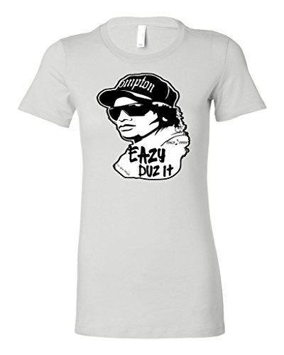 Eazy E Eazy Duz It Eric Lynn Wright Womens T-Shirt Medium White