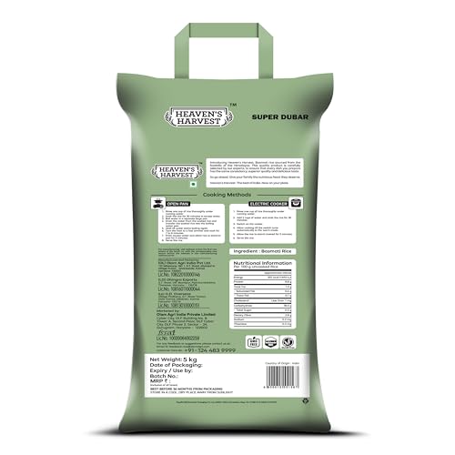 Image of Heaven's Harvest Super Dubar (Broken) Basmati Rice Tasty, Non-sticky & Rich Aroma | 5 KG