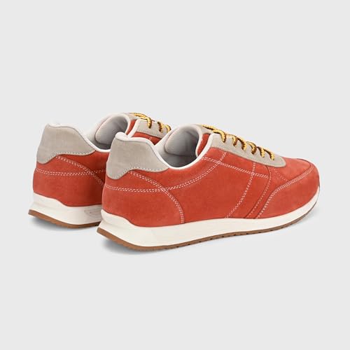 Image of Blue Leather by Centrino Genuine Leather Men's Sneakers | Leather Made Cushioned Insole Comfortable Shoes | Trendy & Stylish Modern Sneakers | Durable TPR Sole (4089)