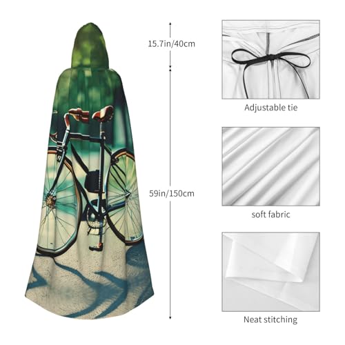 Cape à capuche imprimé vélo 190 cm : le costume parfait sans effort - 5