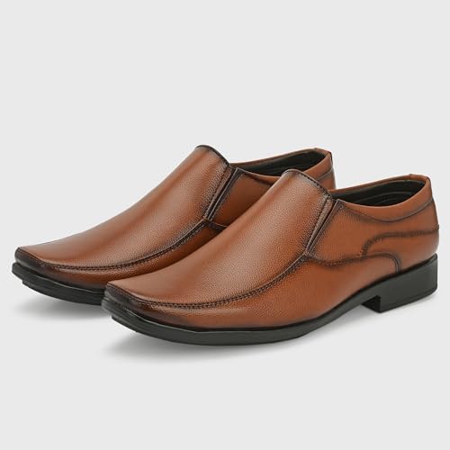 Image of Centrino Men's Formal Shoe | Cushioned Insole Comfortable Shoes | Trendy & Classic Design | Durable TPR Sole Footwear (8113)