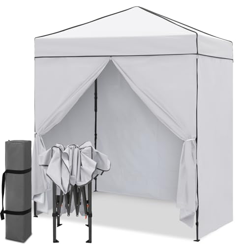 EAGLE PEAK 6x4 Instant Pop Up Canopy Tent with 4 Side Wall...