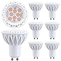 GOHDLAMP GU10 LED Bulbs Dimmable, 5W 50 Watt Equivalent LED Bulb, 2700K Warm White 450 Lumen GU10 Bulb Standard Base, LED Bulb Replacement for Track Light Bulbs, 38° Beam Pack of 6