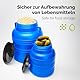 Garronda 5 Liter Weithalsfass aus BPA-freiem Futtertonne Fass Universalfass Lebensmittel Fass Regenfass für Garten Regentonne mit Deckel Regenwassertonne für Garten Wassertonne GD-0078, Blau