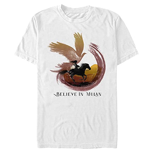 T-shirt Mulan Disney homme 3XL blanc : haut manches courtes grande taille confortable