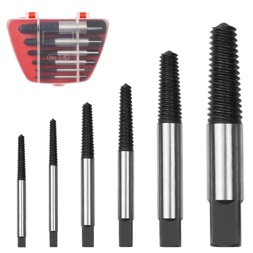 Extractor De Tornillos, Juego De Extractor De Tornillos Con Caja, 6 Tipos De Extractor Tornillos Rotos, Extractor Tornillos Antirrobo Para Uso Doméstico, Electricista Profesional