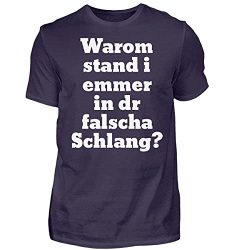 T-Shirt Éponge Homme Violet XL | Vêtement Tendance Coupe Confortable et Décontractée