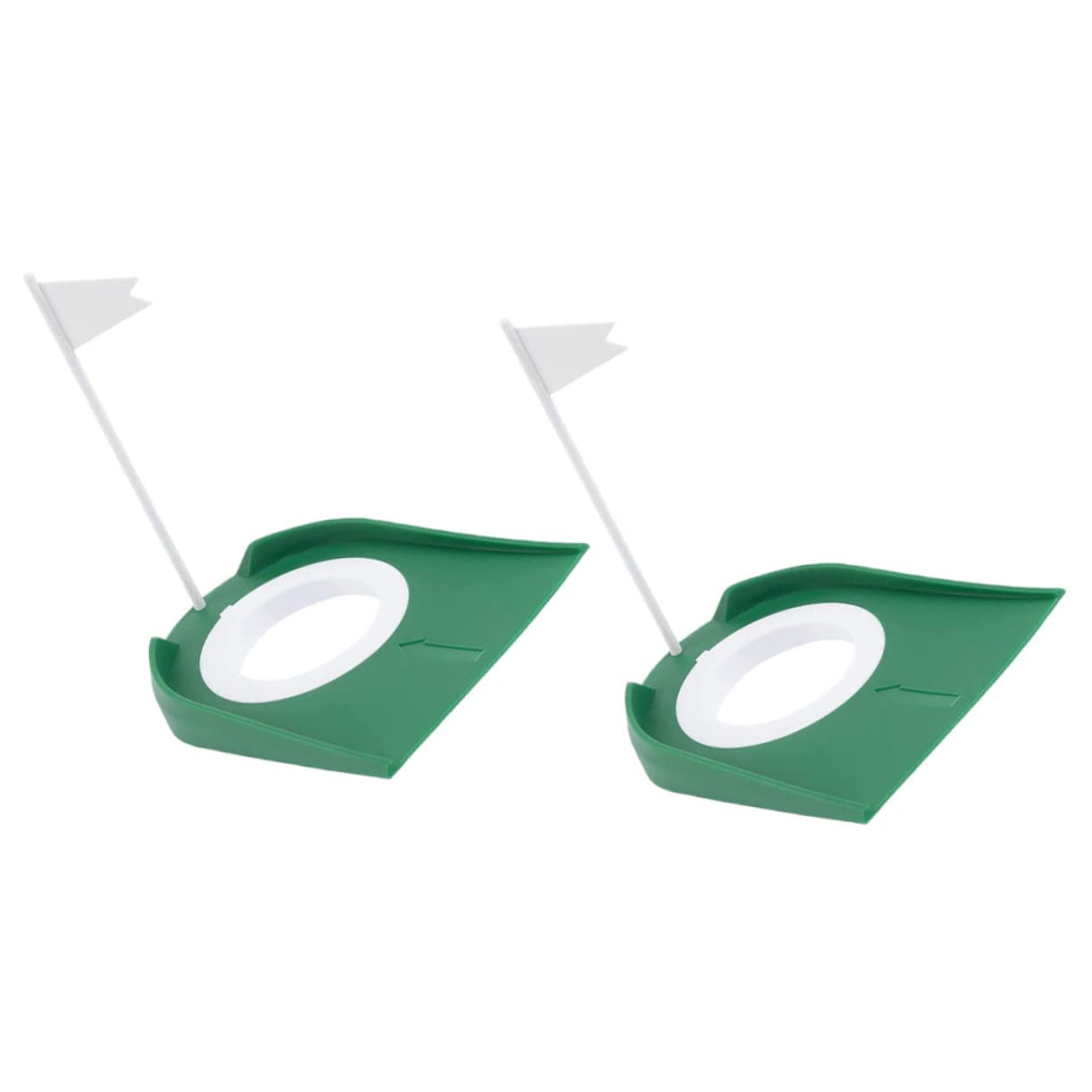 WOONEKY Golf Training Hole Cup Ring Portable Putting Practice Aid Plastic Cup for Home and Club Use